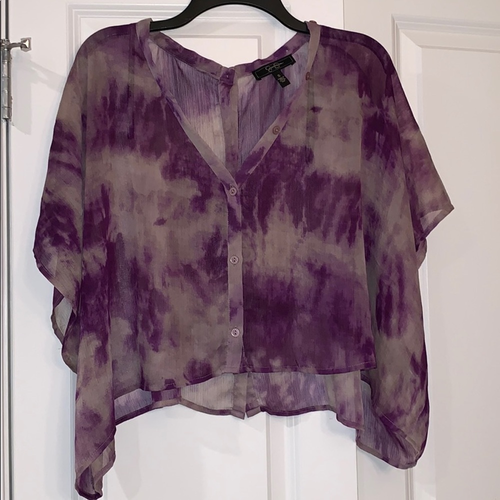 Tie dye Jessica Simpson crop top
